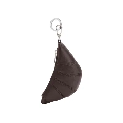Pre-owned Lemaire Mini Croissant Keyring Ii 'dark Chocolate' | Brown | Men's Size Onesize