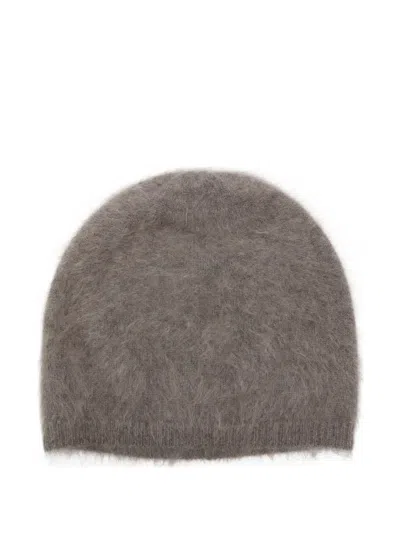 Lisa Yang The Brushed Mohair Beanie In Orange