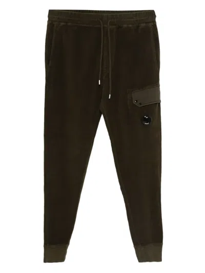 C.p. Company Drawstring Trousers In Green
