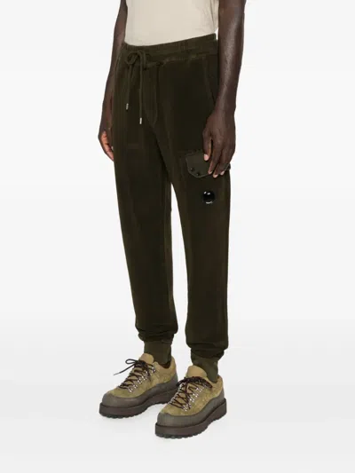 C.p. Company Drawstring Trousers In Green