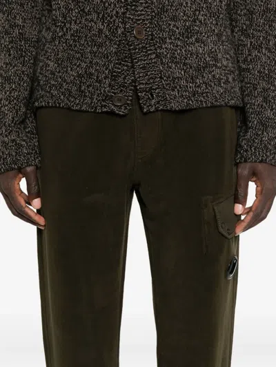 C.p. Company Drawstring Trousers In Green