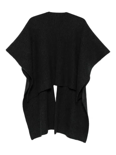 Christian Wijnants Kriella Ribbed Open-front Cardigan In Gray