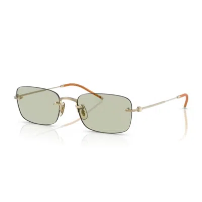Oliver Peoples Tk-10 Rectangular-frame Glasses In Gold