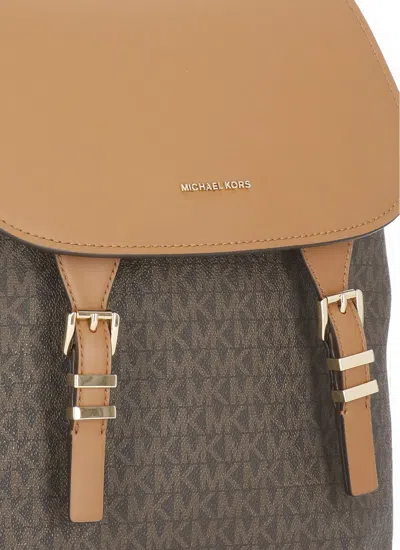 Michael Michael Kors Foldover Top Backpack In Black