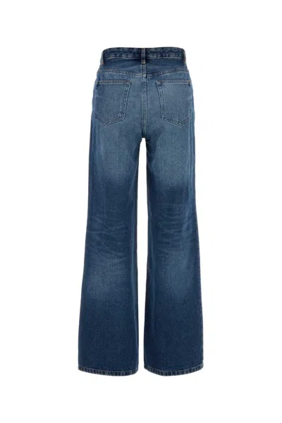 Apc A.p.c. Medium Wash Elisabeth Jeans In Blue