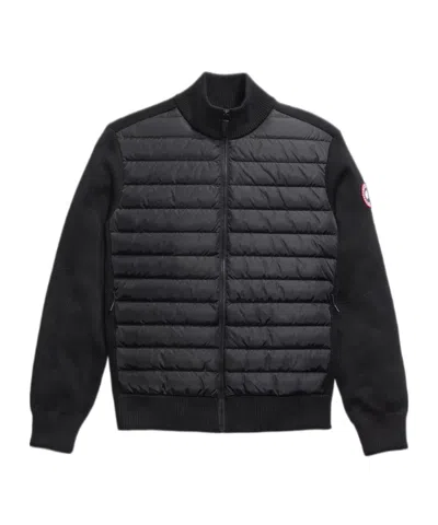 Canada Goose Down-merino Wool Hybridge Puffer Jacket In Black