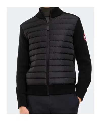Canada Goose Down-merino Wool Hybridge Puffer Jacket In Black