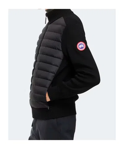 Canada Goose Down-merino Wool Hybridge Puffer Jacket In Black