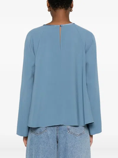 Forte Forte Women Satin Blouse In Blue