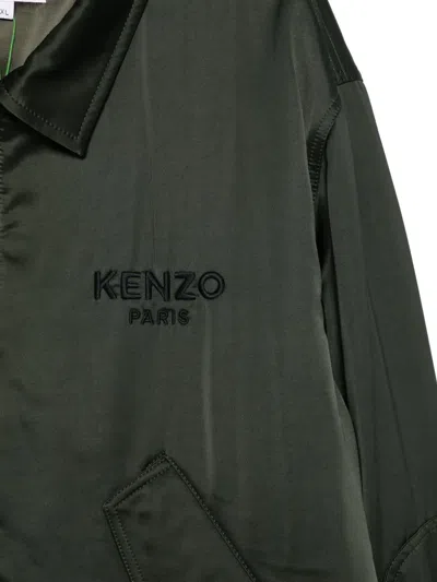 Kenzo "boke Flower" Padded Jacket In Green