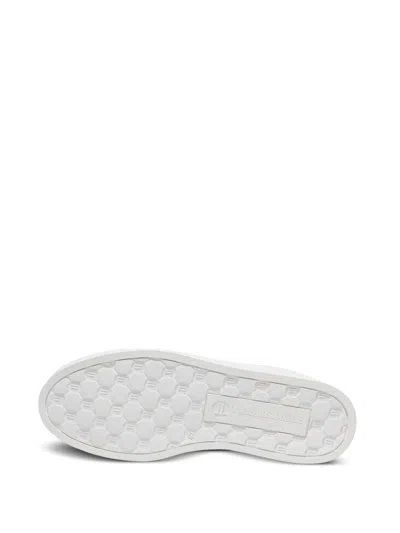 Leandro Lopes Faisca Quilted-pattern Leather Sneakers In White