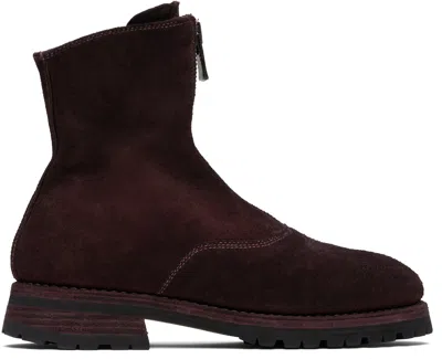 Guidi Burgundy 210wv Boots In Black