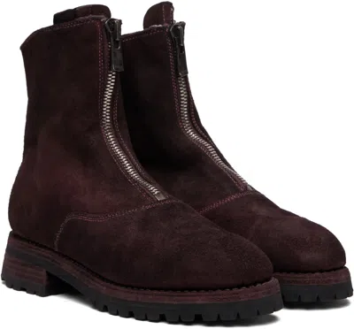 Guidi Burgundy 210wv Boots In Black