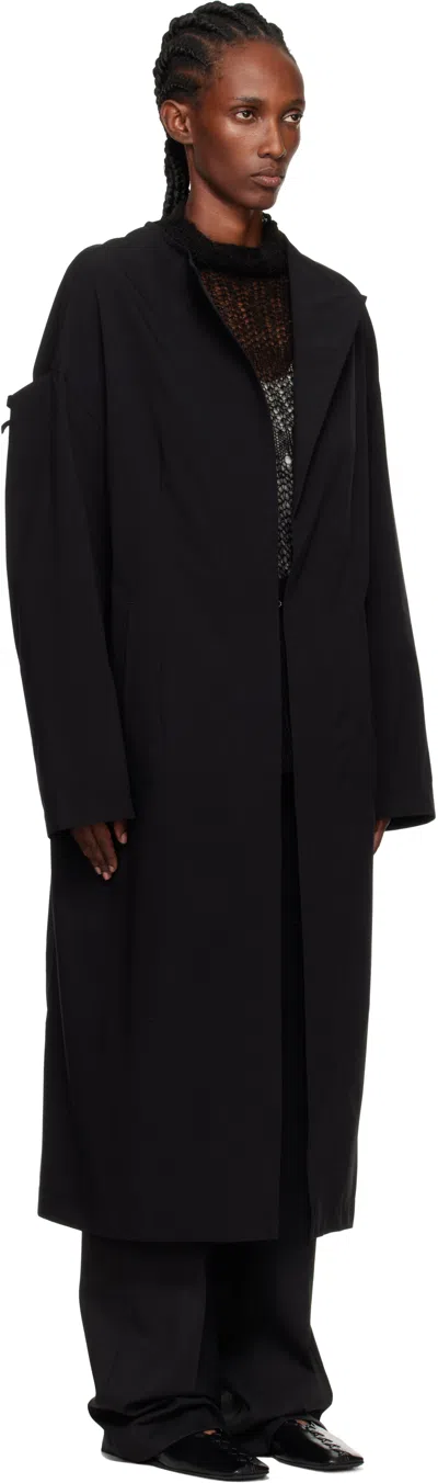 Y's Open-front Coat In Black