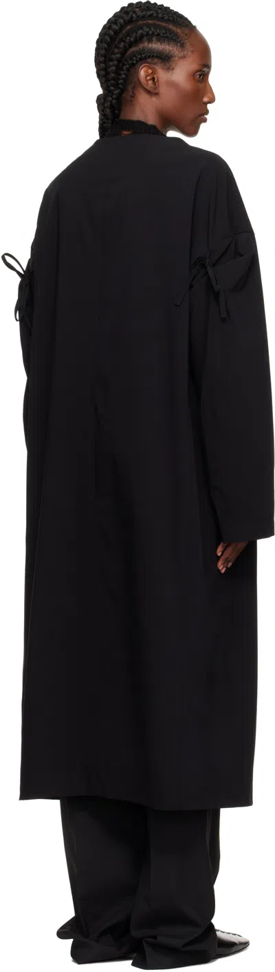 Y's Open-front Coat In Black