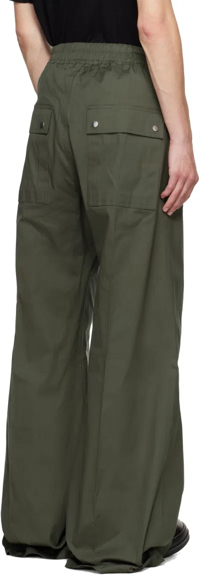 Rick Owens Khaki Concordians Wide Bela Trousers In Multi