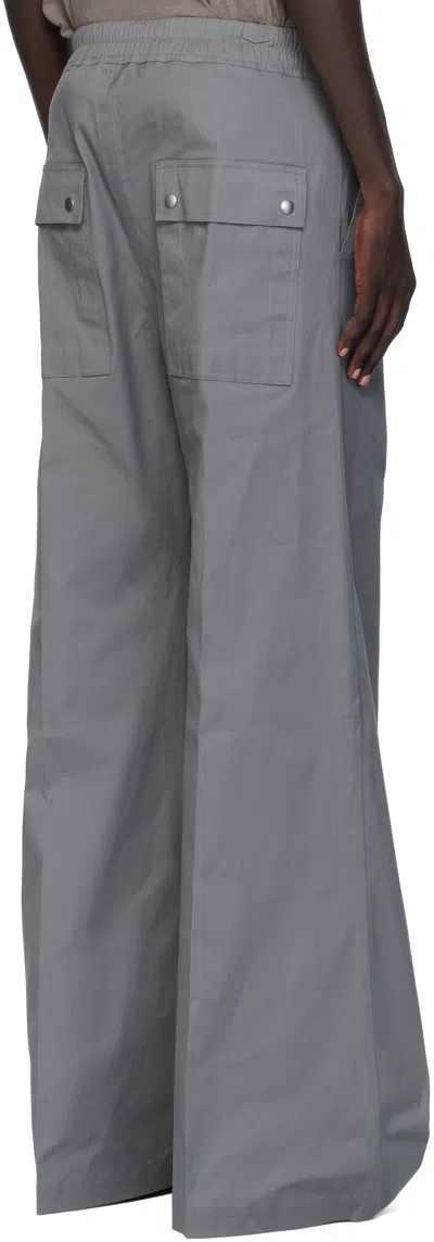 Rick Owens Gray Concordians Wide Bela Trousers In Multi
