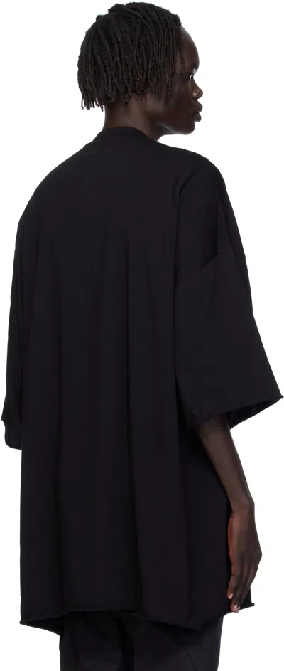 Rick Owens Jumbo Crew Neck Oversized Short Sleeve T-shirt In Black