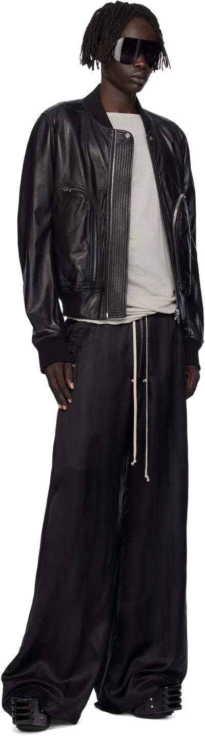 Rick Owens Men Wide Bela Pants In Black