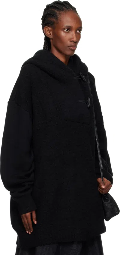 Y's Black Toggle Hoodie In Multi