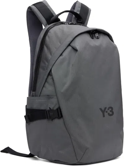 Y-3 Modern Backpack With Adjustable Straps And Pockets In Gray