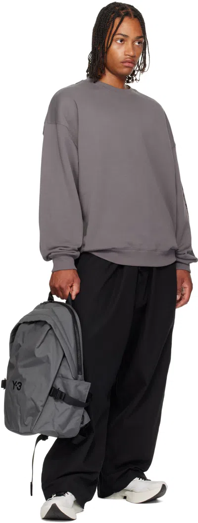 Y-3 Modern Backpack With Adjustable Straps And Pockets In Gray