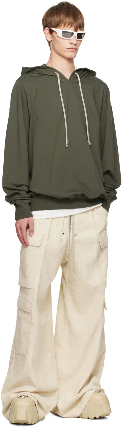 Rick Owens Men's Cargobelas Dinge Trousers In White