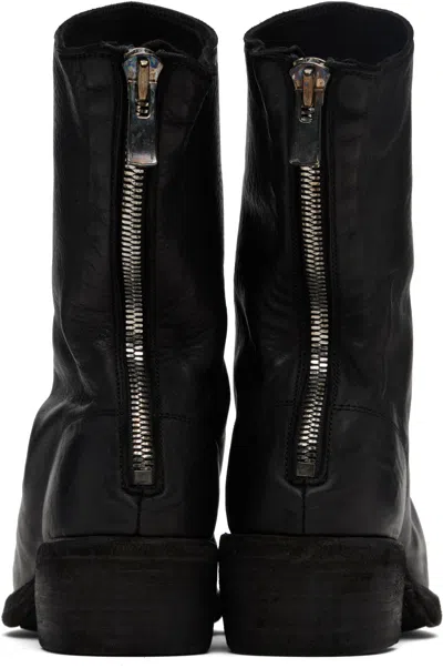 Guidi Back Zip Boots In Black