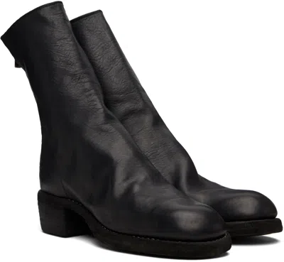 Guidi Back Zip Boots In Black