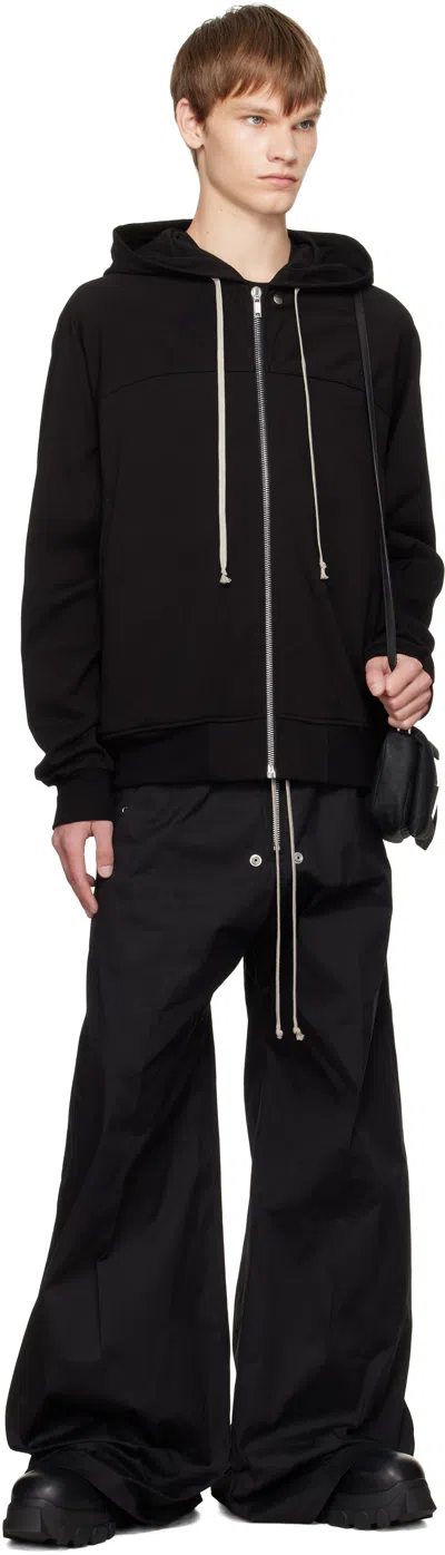 Rick Owens Black Concordians Cargobelas Cargo Pants In Black