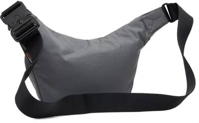 Y-3 Belt Bag With Adjustable Strap And Front Zip Pocket In Gray