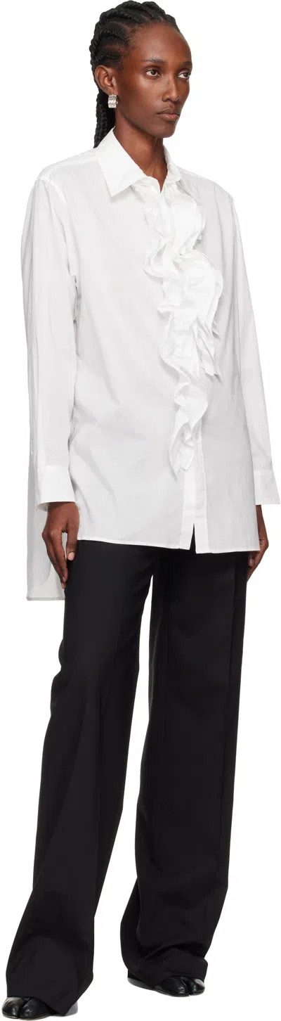 Y's Shirt Untrimmed Frill In Gray