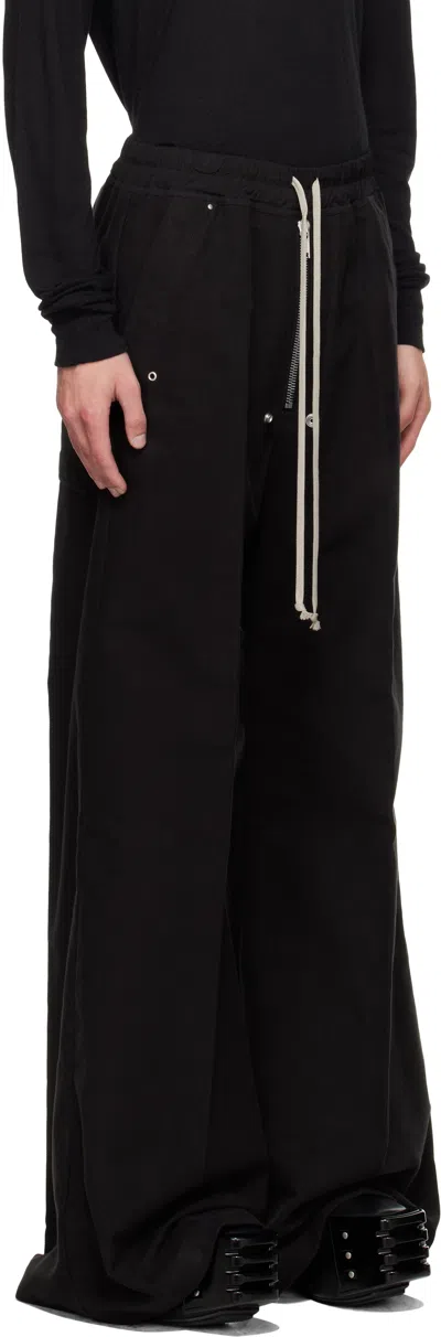 Rick Owens Men Wide Bela Pants In Black