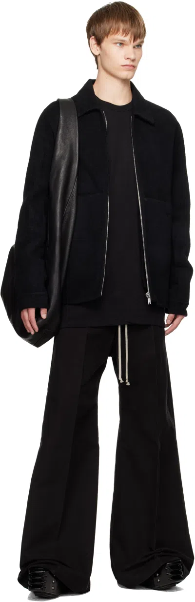 Rick Owens Men Wide Bela Pants In Black