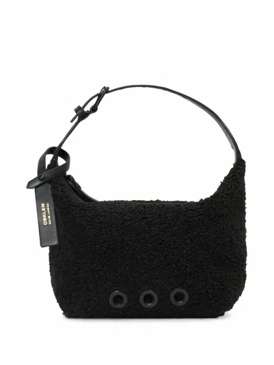 Osklen Eyelet Detailing Shoulder Bag In Black