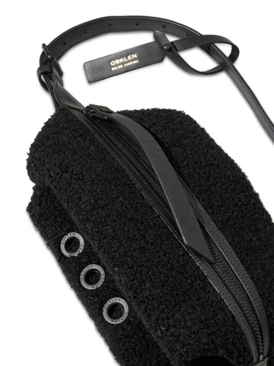 Osklen Eyelet Detailing Shoulder Bag In Black