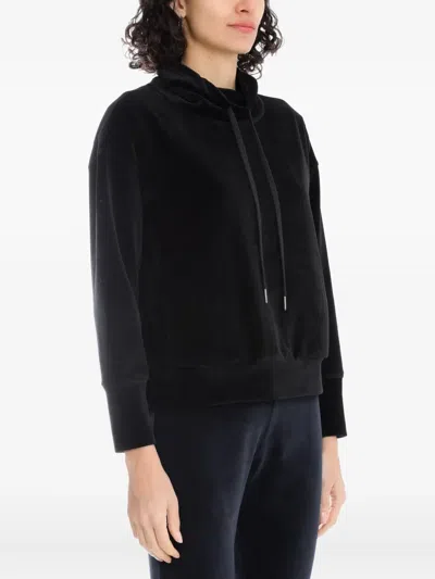 Lygia & Nanny Nutella Plush-texture Hoddie In Black