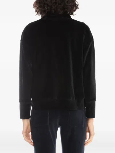 Lygia & Nanny Nutella Plush-texture Hoddie In Black