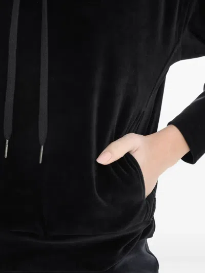 Lygia & Nanny Nutella Plush-texture Hoddie In Black