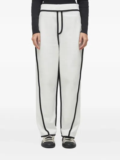 Osklen Double-face Outline Trousers In White