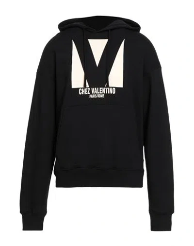 Valentino Sweatshirt Man In Black
