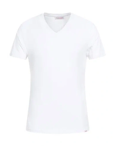 Orlebar Brown Man T-shirt White Size Xl Cotton In White