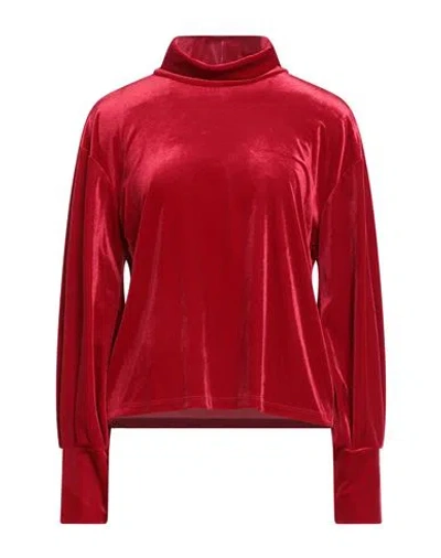 Tensione In Woman Top Red Size M Polyester, Elastane In Red