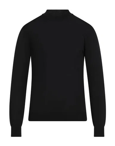 Gioferrari Man Turtleneck Black Size 46 Merino Wool In Black