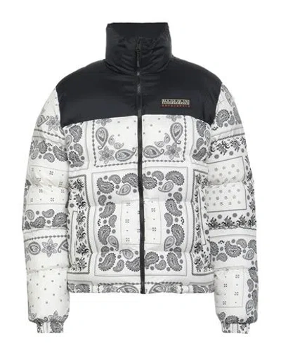Napapijri Man Puffer Black Size L Polyester In Neutral