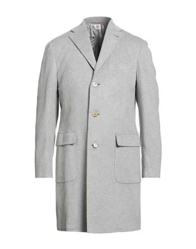 Luigi Borrelli Napoli Man Coat Light Grey Size 44 Cashmere In Gray