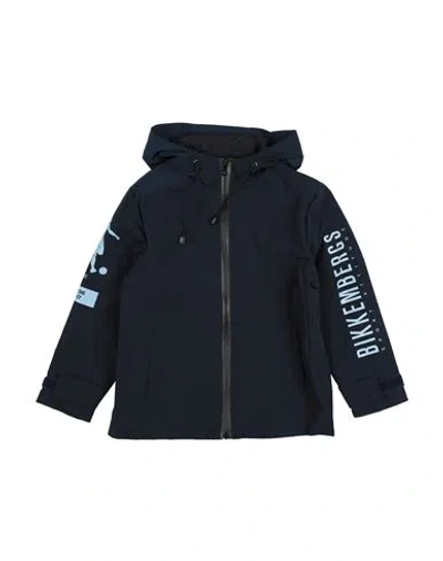 Bikkembergs Toddler Boy Jacket Midnight Blue Size 4 Polyamide, Polyester, Elastic Fibres In Black