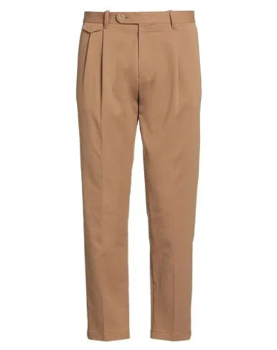Windsor . Man Pants Camel Size 36 Cotton, Viscose, Elastane In Multi