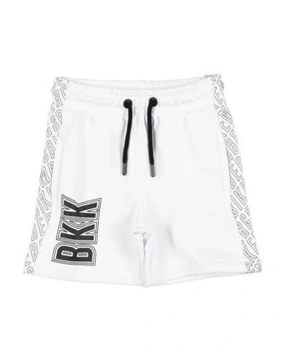 Bikkembergs Toddler Boy Shorts & Bermuda Shorts White Size 5 Cotton, Polyester In White