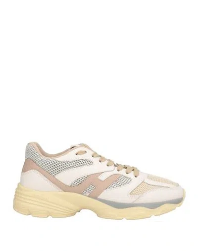 Hogan Running New Leather Mesh In White